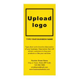 Business Yellow Rack Card