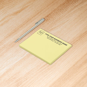 Business Yellow Rectangle post it note
