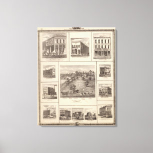 Businesses in Charles City, Davenport Canvas Print