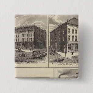 Businesses in East Des Moines and Des Moines, Iowa 15 Cm Square Badge