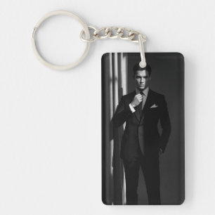 Businessman Keychain  Men’s Gift for Labour Day