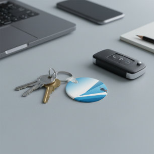 Businessman Looking Towards Future Path Key Ring