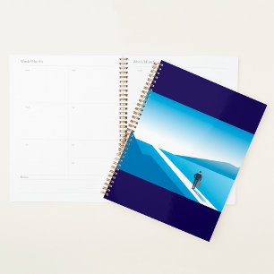 Businessman Looking Towards Future Path Planner