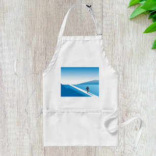 Businessman Looking Towards Future Path Standard Apron