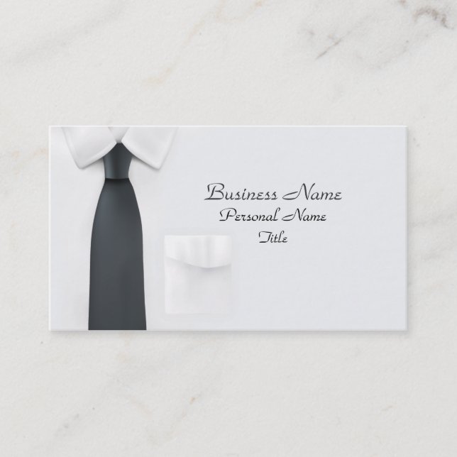 Businessman Shirt Profile Card (Front)