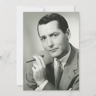 Businessman Smoking Cigar