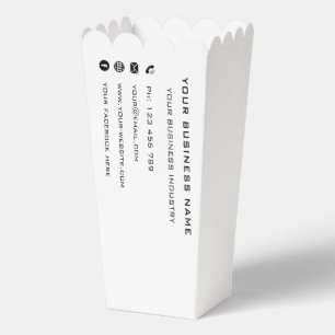 BusinessName Info Company Promotional Popcorn Box