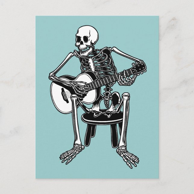 Busker Bones Postcard (Front)
