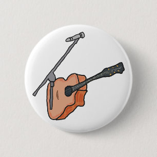 Busking 6 Cm Round Badge