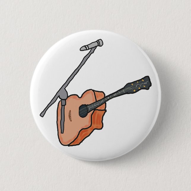 Busking 6 Cm Round Badge (Front)