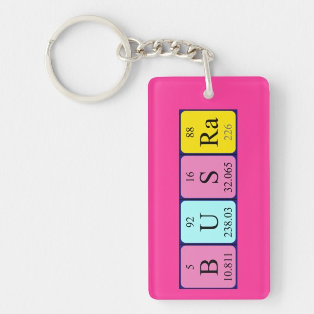Büsra periodic table name keyring (Front)