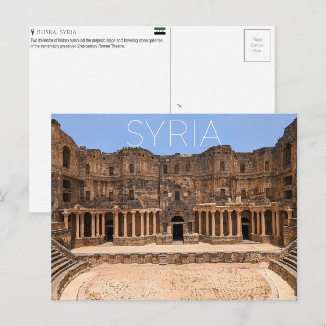Busra, Syria Travel Postcard (Front/Back)