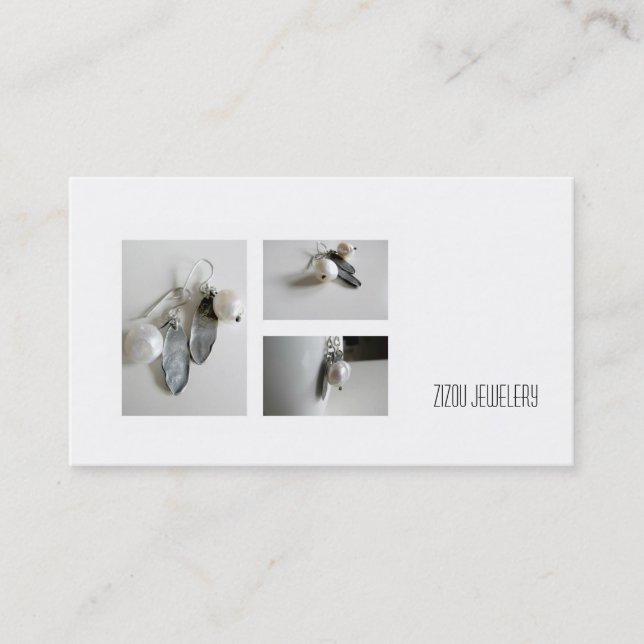 Bussines card for jewellery sellers, makers... (Front)