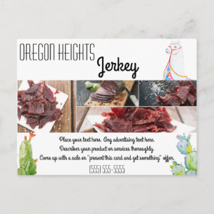 Bussiness Advertising Card Boho Llama Bohemian Cac