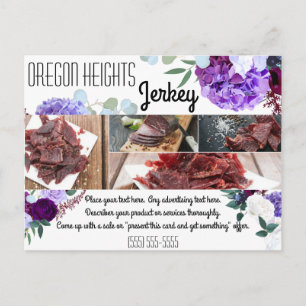 Bussiness Advertising Card Lavender Hibiscus on Wh