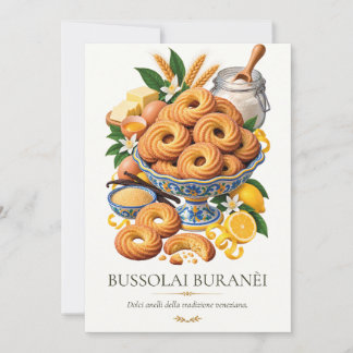 Bussolai Buranèi – Vintage Italian Dessert Invitation
