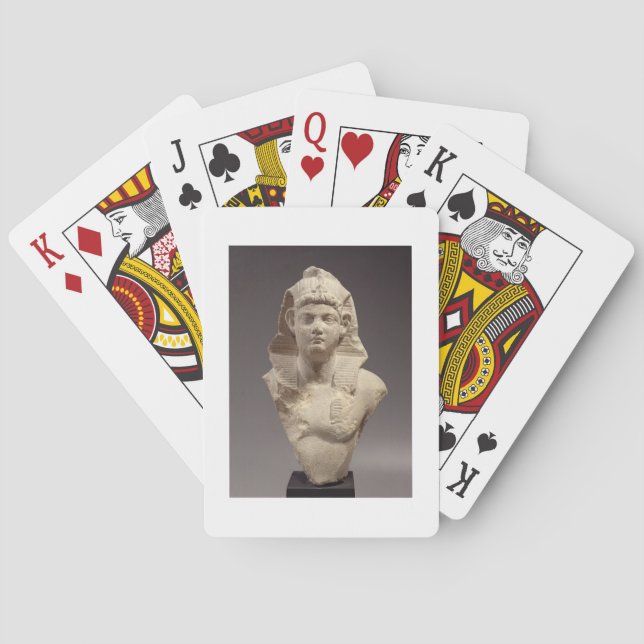 Bust of a Roman Emperor as a pharaoh (marble) Playing Cards (Back)