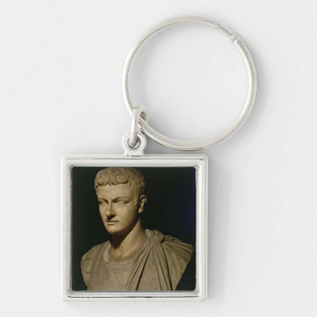 Bust of Caligula Key Ring (Front)
