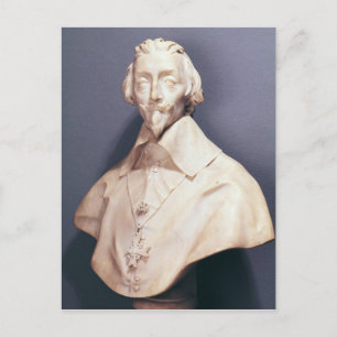 Bust of Cardinal Richelieu  c.1642 Postcard