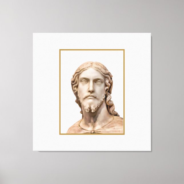 BUST OF CHRIST THE SAVIOR by MICHELANGELO 2026__ Canvas Print (Front)