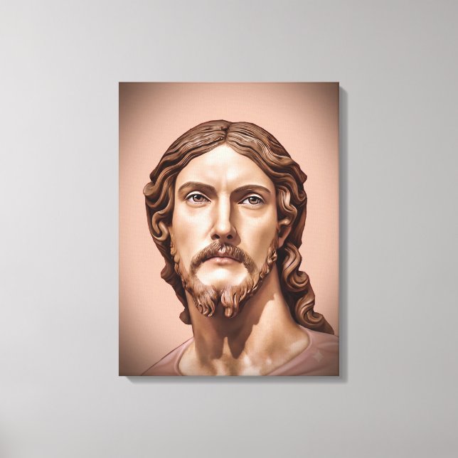 BUST OF CHRIST THE SAVIOR by MICHELANGELO 2026__ Canvas Print (Front)
