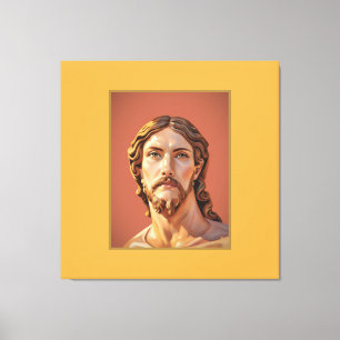 BUST OF CHRIST THE SAVIOR by MICHELANGELO 2026__ Canvas Print