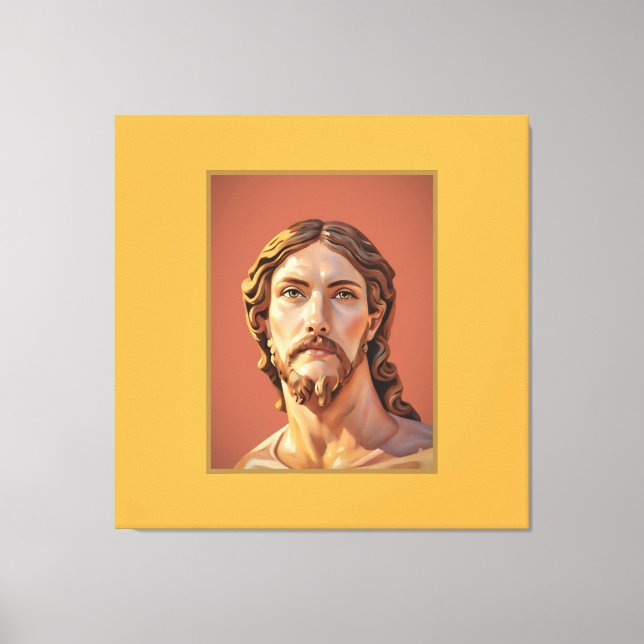 BUST OF CHRIST THE SAVIOR by MICHELANGELO 2026__ Canvas Print (Front)