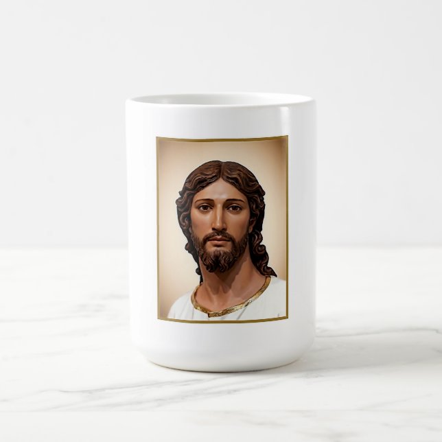BUST OF CHRIST THE SAVIOR by MICHELANGELO 2026___ Coffee Mug (Center)