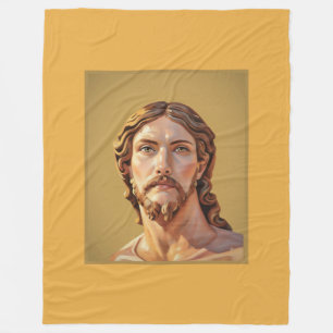 BUST OF CHRIST THE SAVIOR by MICHELANGELO 2026__ Fleece Blanket