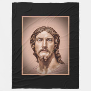 BUST OF CHRIST THE SAVIOR by MICHELANGELO 2026__ Fleece Blanket