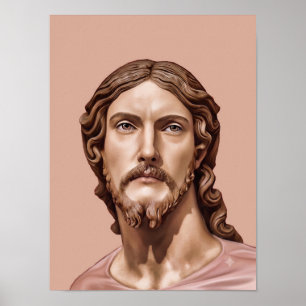 BUST OF CHRIST THE SAVIOR by MICHELANGELO 2026__ Poster