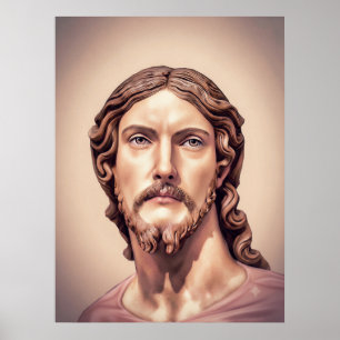 BUST OF CHRIST THE SAVIOR by MICHELANGELO 2026__ Poster