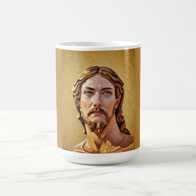 BUST OF CHRIST THE SAVIOUR by MICHELANGELO 2026_ Coffee Mug (Center)