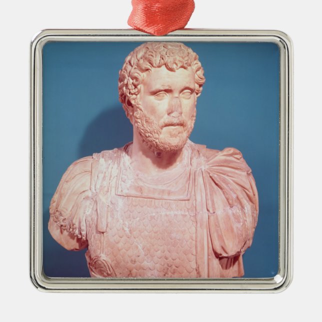 Bust of Emperor Antoninus Pius Metal Tree Decoration (Front)