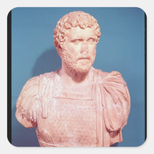 Bust of Emperor Antoninus Pius Square Sticker