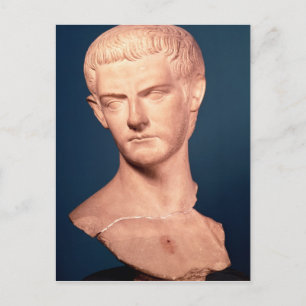 Bust of Emperor Caligula  from Thrace, c.39-40 AD Postcard