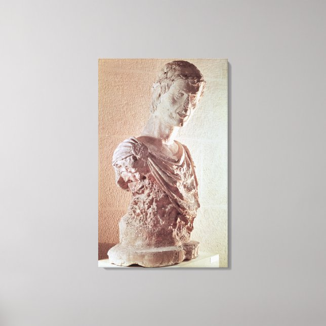 Bust of Emperor Frederick II Canvas Print (Front)