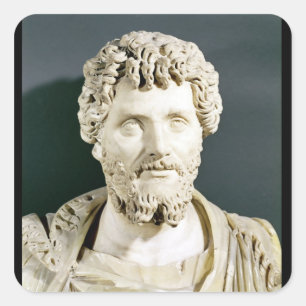 Bust of Emperor Septimus Severus Square Sticker