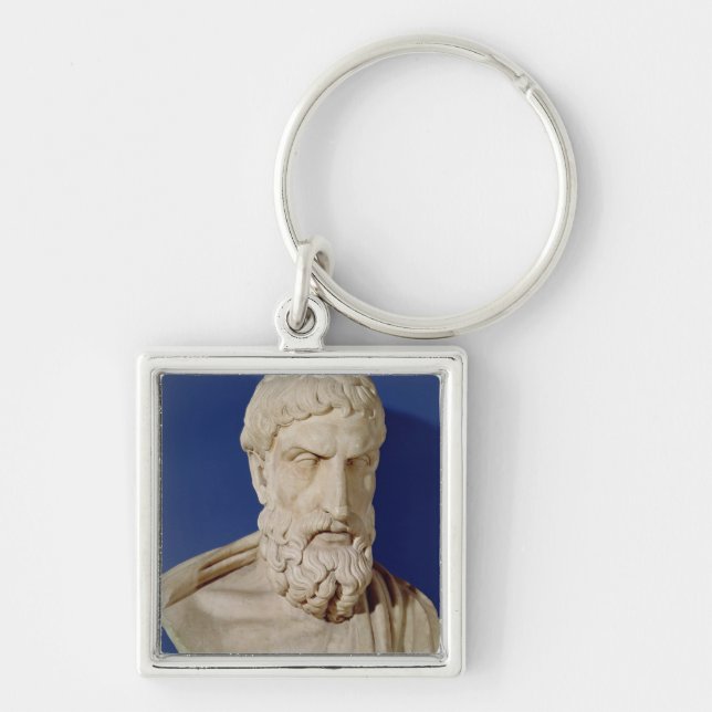 Bust of Epicurus Key Ring (Front)