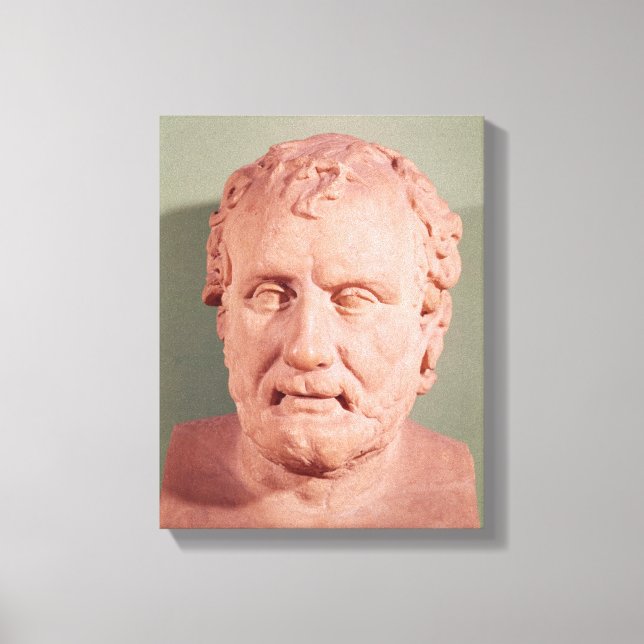 Bust of Eschinus, c.480-476 BC Canvas Print (Front)