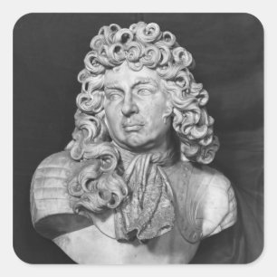 Bust of Francois de Crequy, c.1690 Square Sticker