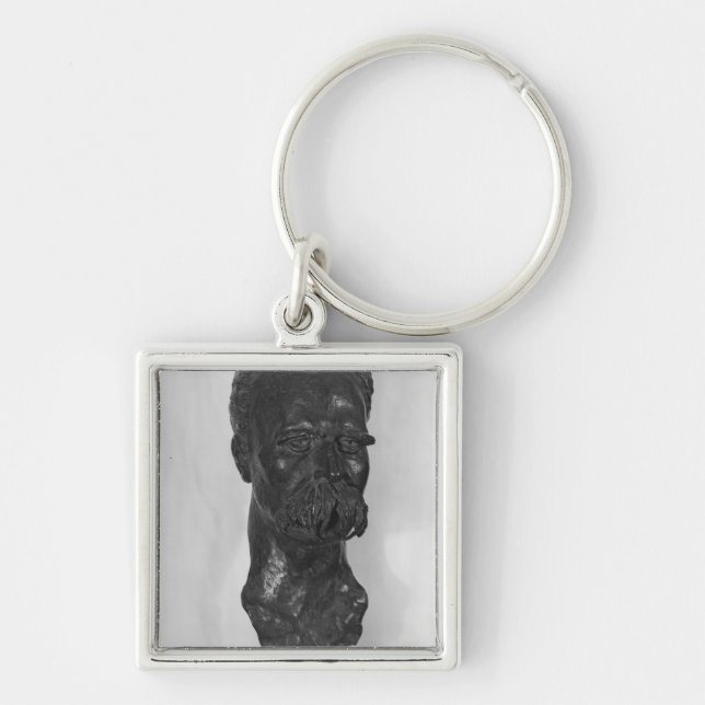 Bust of Friedrich Nietzsche  German Key Ring (Front)