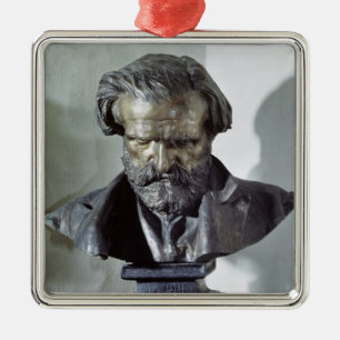 Bust of Giuseppe Verdi Metal Tree Decoration