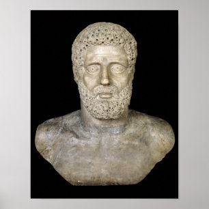 Bust of Hercules Poster