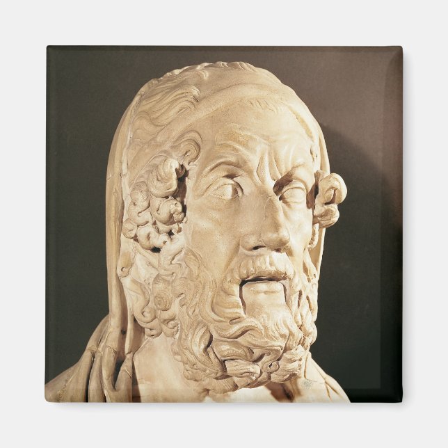 Bust of Homer, Hellenistic period Magnet (Front)