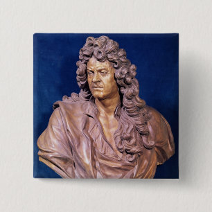 Bust of Jean Baptiste Lully 15 Cm Square Badge