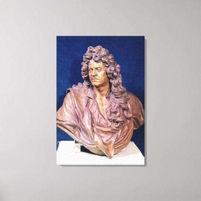 Bust of Jean Baptiste Lully Canvas Print (Front)