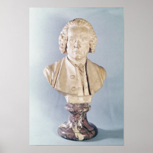 Bust of Jean-Jacques Rousseau Poster