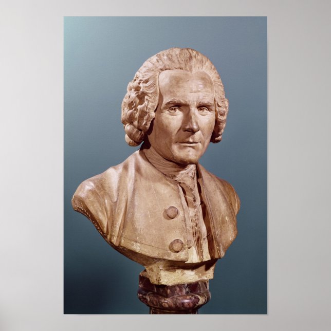Bust of Jean-Jacques Rousseau Poster (Front)