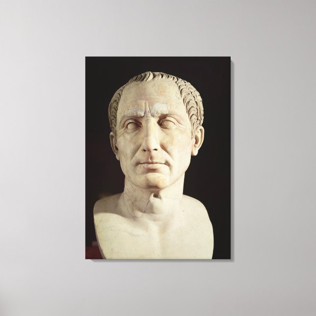 Bust of Julius Caesar 2 Canvas Print (Front)